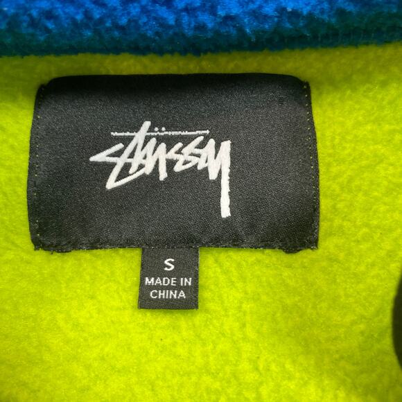 Stussy Design Corp Drift Diagonal Half Zip Sweater Men's Small Y2K Retro Gorp - Picture 4 of 11